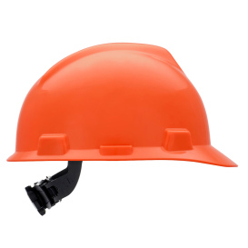 MSA 475361 V-Gard Cap Style Hard Hat - Fas-Trac III Suspension - Orange