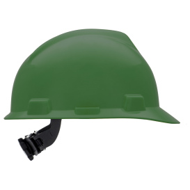 MSA 475362 V-Gard Cap Style Hard Hat - Fas-Trac III Suspension - Green