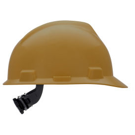 MSA 475365 V-Gard Cap Style Hard Hat - Fas-Trac III Suspension - Gold