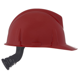 MSA 475384 Topgard Cap Style Hard Hat - Fas-Trac III Suspension - Red