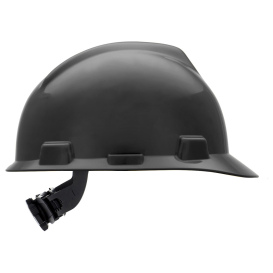 MSA 492559 V-Gard Cap Style Hard Hat - Fas-Trac III Suspension - Black