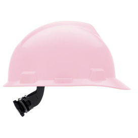 MSA 495862 V-Gard Cap Style Hard Hat - Fas-Trac III Suspension - Pink