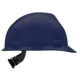 MSA 802972 V-Gard Cap Style Hard Hat - Fas-Trac III Suspension - Dark Blue