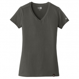 New Era LNEA101 Ladies Heritage Blend V-Neck Tee - Graphite