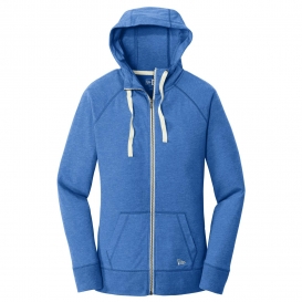 New Era LNEA122 Ladies Sueded Cotton Full-Zip Hoodie - Royal Heather