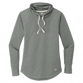 New Era LNEA123 Ladies Sueded Cotton Blend Cowl Tee - Shadow Grey Heather