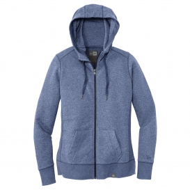 New Era LNEA502 Ladies French Terry Full-Zip Hoodie - Dark Royal Twist