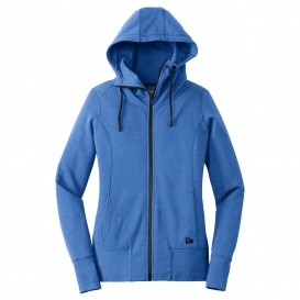 New Era LNEA511 Ladies Tri-Blend Fleece Full-Zip Hoodie - Royal Heather