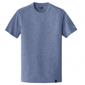 New Era NEA100 Heritage Blend Crew Tee - Dark Royal Twist