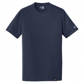 New Era NEA100 Heritage Blend Crew Tee - True Navy