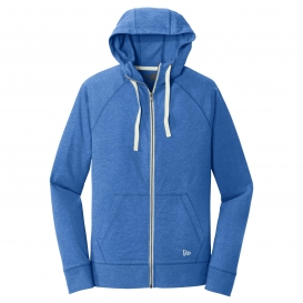 New Era NEA122 Sueded Cotton Full-Zip Hoodie - Royal Heather