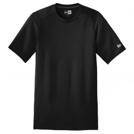 New Era NEA200 Series Performance Crew Tee - Black Solid
