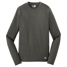New Era NEA201 Series Performance Long Sleeve Crew Tee - Graphite