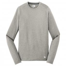 New Era NEA201 Series Performance Long Sleeve Crew Tee - Rainstorm Grey