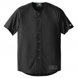 New Era NEA220 Diamond Era Full-Button Jersey - Black
