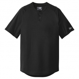 New Era NEA221 Diamond Era 2-Button Jersey - Black