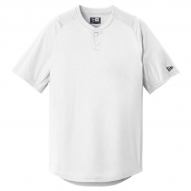 New Era NEA221 Diamond Era 2-Button Jersey - White
