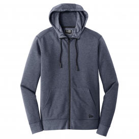 New Era NEA511 Tri-Blend Fleece Full-Zip Hoodie - True Navy Heather
