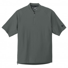 New Era NEA600 Cage Short Sleeve 1/4-Zip Jacket - Graphite
