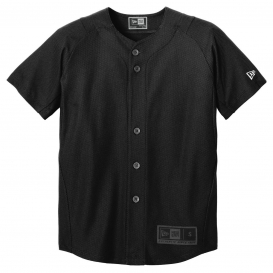New Era YNEA220 Youth Diamond Era Full-Button Jersey - Black