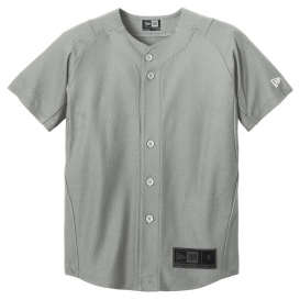 New Era YNEA220 Youth Diamond Era Full-Button Jersey - Grey