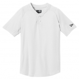 New Era YNEA221 Youth Diamond Era 2-Button Jersey - White