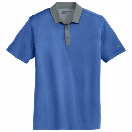 Nike 779798 Dri-FIT Heather Pique Modern Fit Polo - Blue Heather