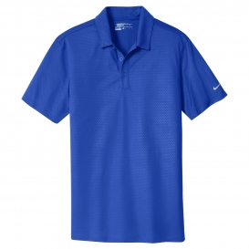 Nike 838964 Dri-FIT Embossed Tri-Blade Polo - Old Royal