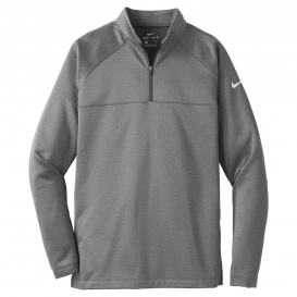 Nike NKAH6254 Therma-FIT 1/2-Zip Fleece - Dark Grey Heather/Dark Grey Heather