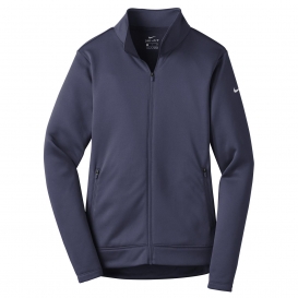 Nike NKAH6260 Ladies Therma-FIT Full-Zip Fleece - Midnight Navy