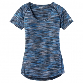OGIO Endurance LOE326 Ladies Verge Crew - Electric Blue Space Dye