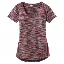 OGIO Endurance LOE326 Ladies Verge Crew - Fierce Coral Space Dye