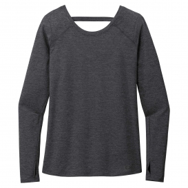 OGIO Endurance LOE340 Ladies Force Long Sleeve Tee - Blacktop Heather