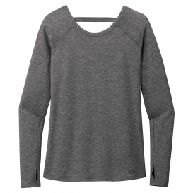 OGIO Endurance LOE340 Ladies Force Long Sleeve Tee - Gear Grey Heather