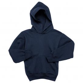 Hanes P470 Youth ComfortBlend EcoSmart Pullover Hooded Sweatshirt - Navy