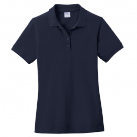Port & Company LKP1500 Ladies Combed Ring Spun Pique Polo - Deep Navy