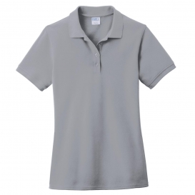 Port & Company LKP1500 Ladies Combed Ring Spun Pique Polo - Silver