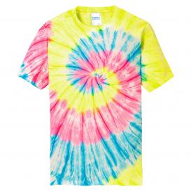 Port & Company PC147 Tie-Dye Tee - Neon Rainbow | Full Source