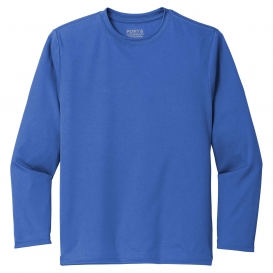 Port & Company PC380YLS Youth Long Sleeve Performance Tee - Royal