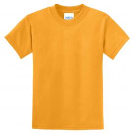 Port & Company PC55Y Youth Core Blend Tee - Gold