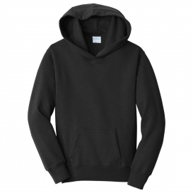 Port & Company PC850YH Youth Fan Favorite Fleece Pullover Hooded Sweatshirt - Jet Black