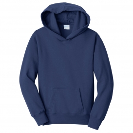 Port & Company PC850YH Youth Fan Favorite Fleece Pullover Hooded Sweatshirt - Team Navy