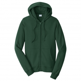 Port & Company PC850ZH Fan Favorite Fleece Full-Zip Hooded Sweatshirt - Forest Green