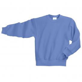 Port & Company PC90Y Youth Core Fleece Crewneck Sweatshirt - Carolina Blue