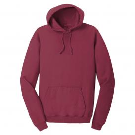 Port & Company PC098H Beach Wash Garment-Dyed Pullover Hooded Sweatshirt - Merlot