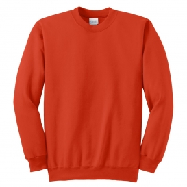 Port & Company PC90 Essential Fleece Crewneck Sweatshirt - Orange