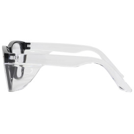 Bouton 250-170-5122 Bifocal Commuter Auto Focus Readers Safety Glasses - Black Frame - Clear Anti-fog Lens