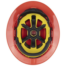PIP 280-HP1491RM-FB Traverse ANSI Type II Full Brim Safety Helmet with Mips - Red