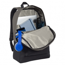 Port Authority BG7150 Retro Backpack - Dark Charcoal/Black