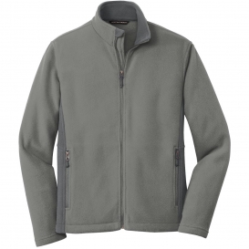 Port Authority F216 Colorblock Value Fleece Jacket - Deep Smoke/Battleship Grey